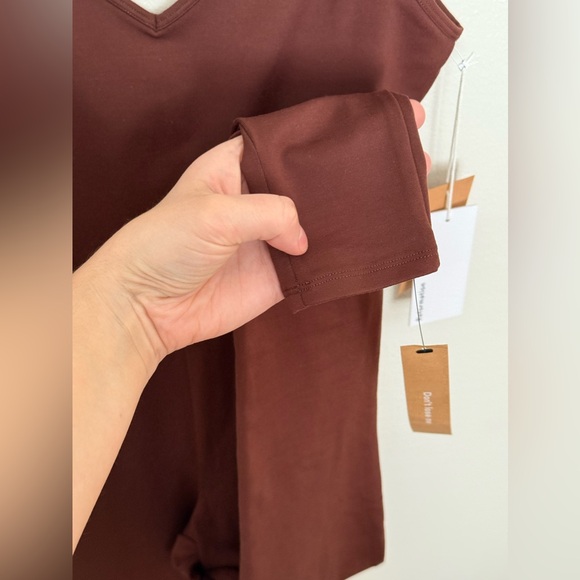 REFORMATION Emmy Ecostretch Jumpsuit - Chestnut - Picture 9 of 13